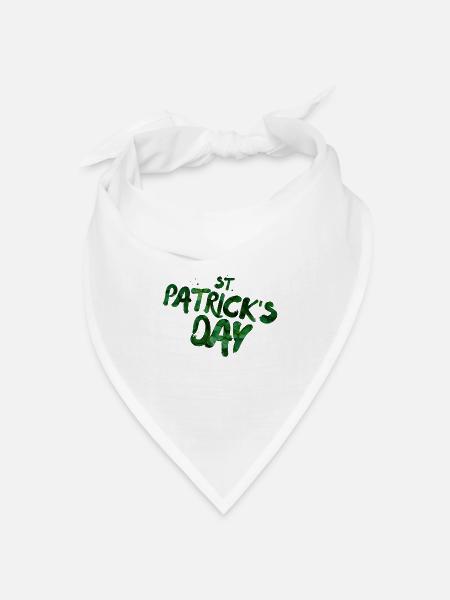 St. Patrick’s Day - Saint Patricks Day - Bandana Dreieckstuch - Weiß