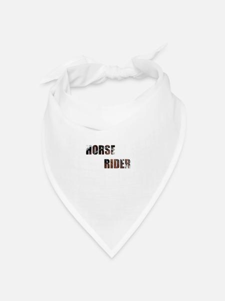 Reiter - Bandana Dreieckstuch - Weiß