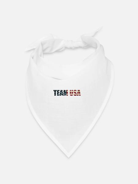 Team USA - Bandana Dreieckstuch - Weiß