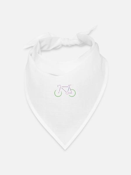 Bicyclepaint - Bandana Dreieckstuch - Weiß
