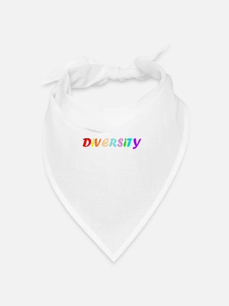 Diversity - Bandana Dreieckstuch - Weiß