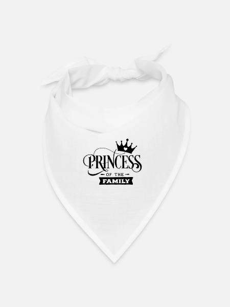 Prinzessin - Bandana Dreieckstuch - Weiß
