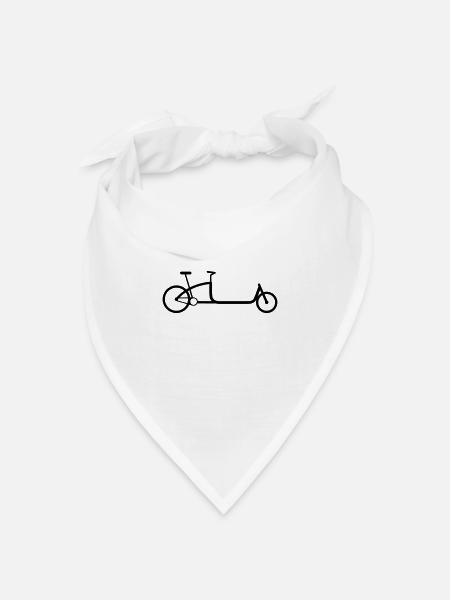 Das ganz große Lastenrad - Bandana Dreieckstuch - Weiß