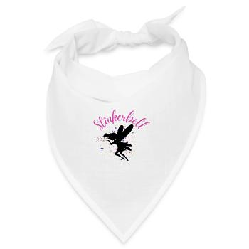 Stinkerbell Fee Elfe Glitzer Staub Lustiger Spruch - Bandana Dreieckstuch - Weiß - Vorne