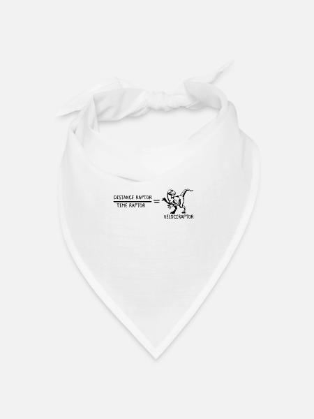 Velociraptor Geschenk Lehrerin Schule Professor - Bandana Dreieckstuch - Weiß