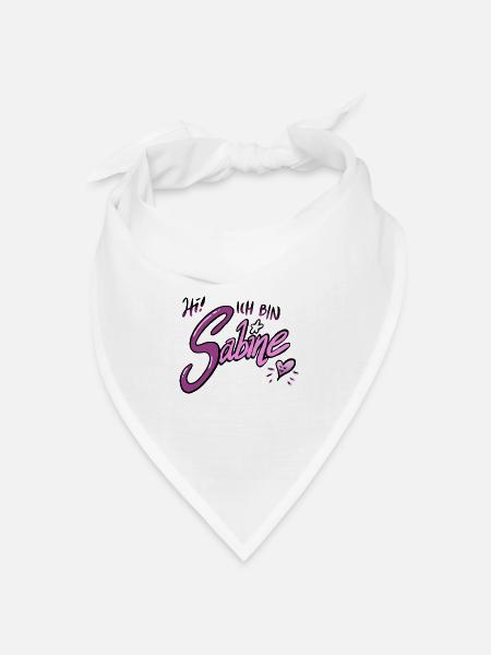 Sabine - Bandana Dreieckstuch - Weiß