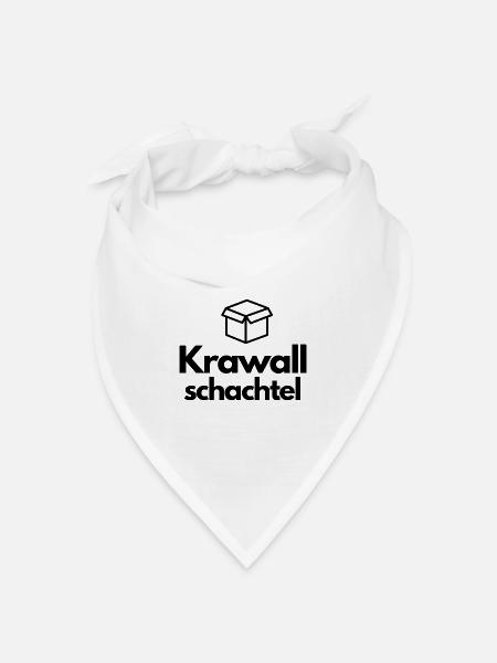 Krawallschachtel - Bandana Dreieckstuch - Weiß