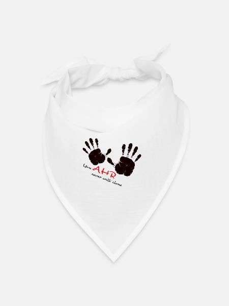 We AHR together | Ahrtal Hochwasser SolidAHRität - Bandana Dreieckstuch - Weiß