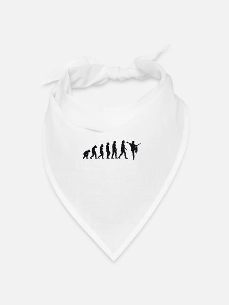 Evolution of Kung Fu - Bandana Dreieckstuch - Weiß