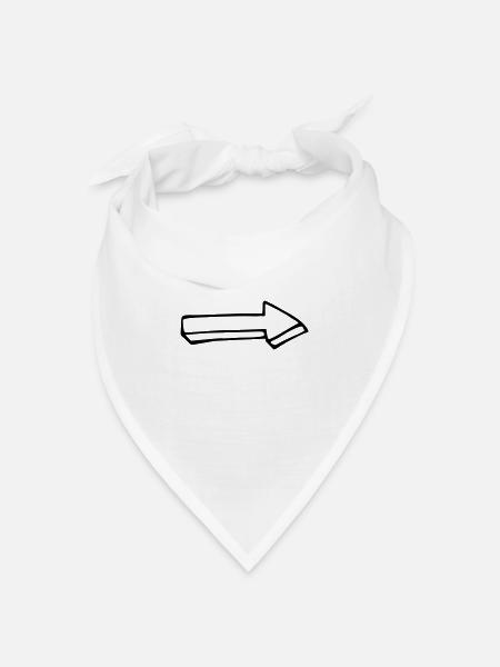Pfeil Pfeile Symbol gezeichnet selbst Vektor - Bandana Dreieckstuch - Weiß