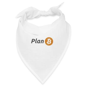 Plan B - Bandana Dreieckstuch - Weiß - Vorne