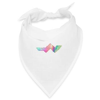 Tangram Wurm Neon Edition No. 1 - Bandana Dreieckstuch - Weiß - Vorne
