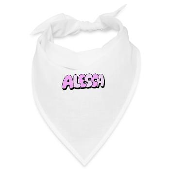 Alessa - Bandana Dreieckstuch - Weiß - Vorne