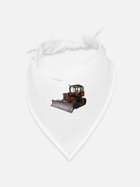 Planierraupe UTB S651 - Bandana Dreieckstuch - Weiß