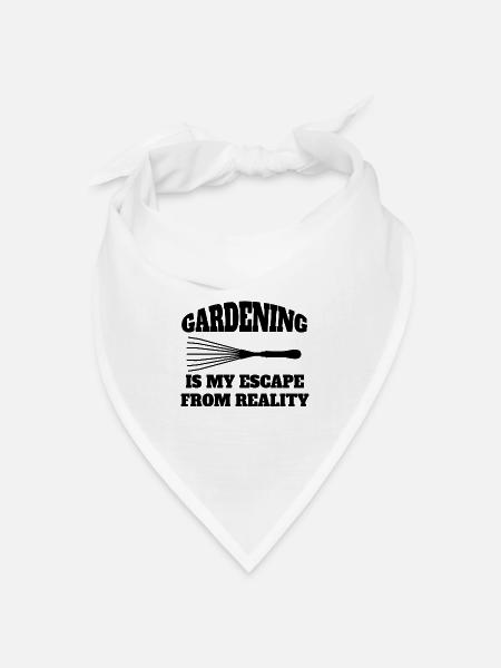 Garten Hobbygärtner Obstgarten Geschenk Gärtner - Bandana Dreieckstuch - Weiß
