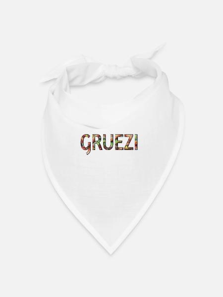 GRUEZI - Bandana Dreieckstuch - Weiß