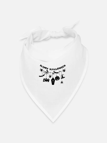 Halloween - Bandana Dreieckstuch - Weiß