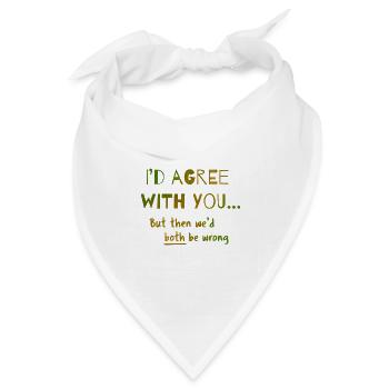 agree - Bandana Dreieckstuch - Weiß - Vorne
