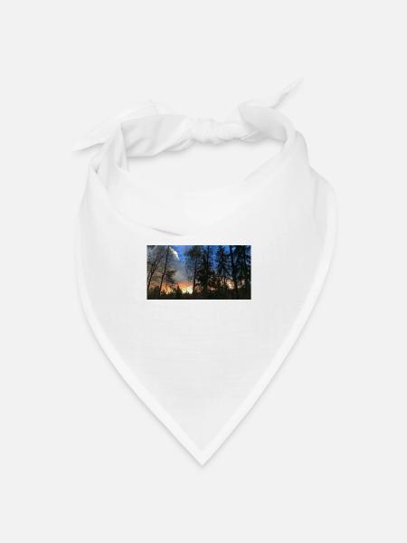 kunst wetter - Bandana Dreieckstuch - Weiß