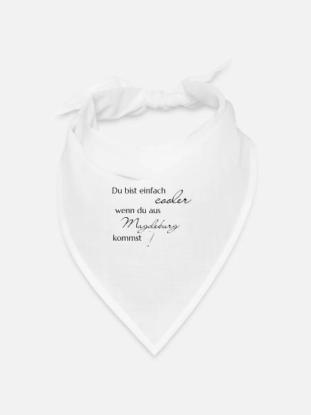 cooler magdeburg - Bandana Dreieckstuch - Weiß