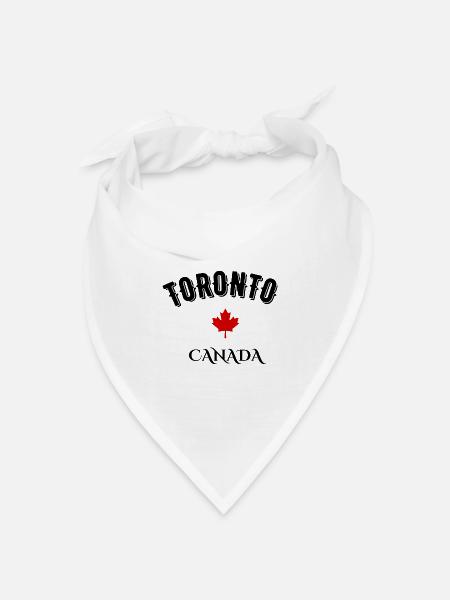 Toronto Kanada - Bandana Dreieckstuch - Weiß