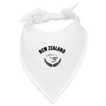 Neuseeland - Bandana Dreieckstuch - Weiß - Vorne