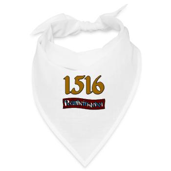 1516 Reinheitsgebot - Bandana Dreieckstuch - Weiß - Vorne
