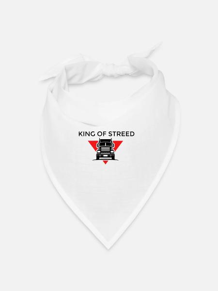 King of streed - Bandana Dreieckstuch - Weiß