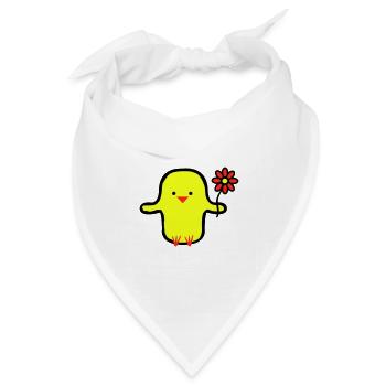 cute bird - Bandana Dreieckstuch - Weiß - Vorne