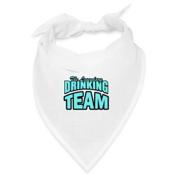 drinking team - Bandana Dreieckstuch - Weiß - Vorne