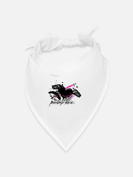 Feeling vibes - Bandana Dreieckstuch - Weiß