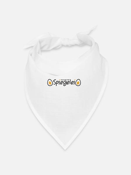 Spiegelei - Bandana Dreieckstuch - Weiß