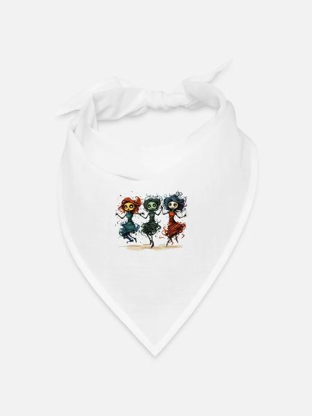 GHULE WOLLEN EINFACH NUR SPASS HABEN - Bandana Dreieckstuch - Weiß