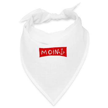 Moin - Bandana Dreieckstuch - Weiß - Vorne