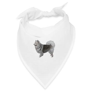 Mittelspitz - Bandana Dreieckstuch - Weiß - Vorne