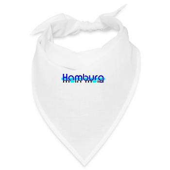 Hamburg Moin Moin blueblue - Bandana Dreieckstuch - Weiß - Vorne
