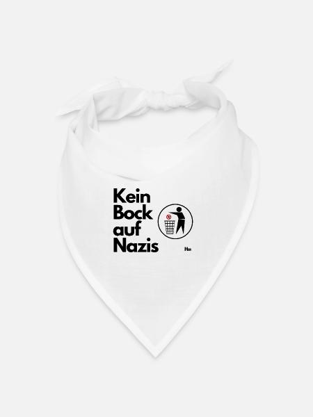 Kein Bock auf NZS - Bandana Dreieckstuch - Weiß