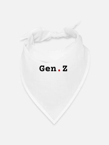Gen. Z - Bandana Dreieckstuch - Weiß