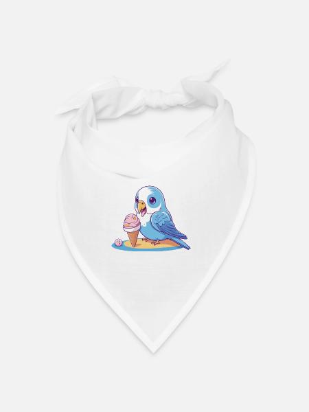 Summerbird - Bandana Dreieckstuch - Weiß