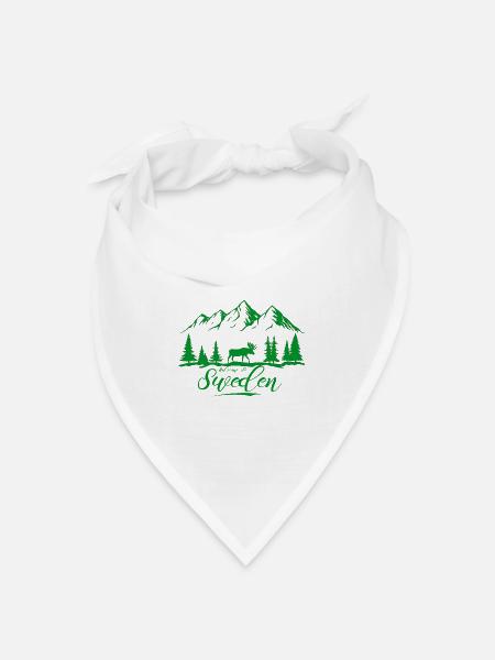 Schweden Schweden Viking Norden Skandinavien Mittsommer - Bandana Dreieckstuch - Weiß