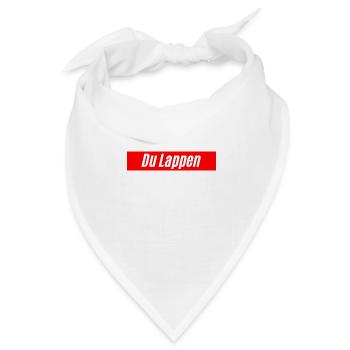 Du Lappen, beleidigung als Design - Bandana Dreieckstuch - Weiß - Vorne