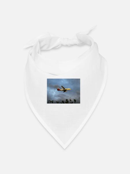 Plane - Bandana Dreieckstuch - Weiß