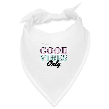 positive Energie - Bandana Dreieckstuch - Weiß - Vorne