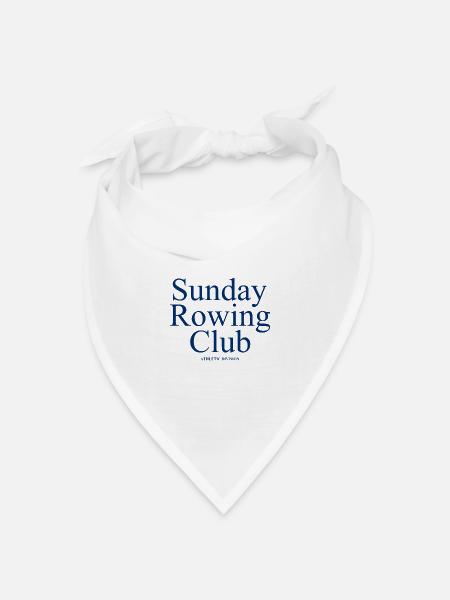 Sunday Rowing Club - Rudern - Ruderer - Ruderin - Bandana Dreieckstuch - Weiß