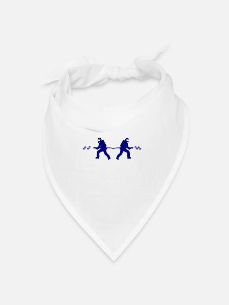 Feuerwehr - Bandana Dreieckstuch - Weiß