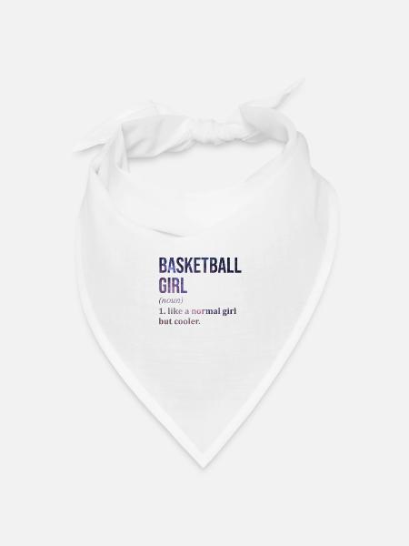 Basketball Basketball Basketball - Bandana Dreieckstuch - Weiß