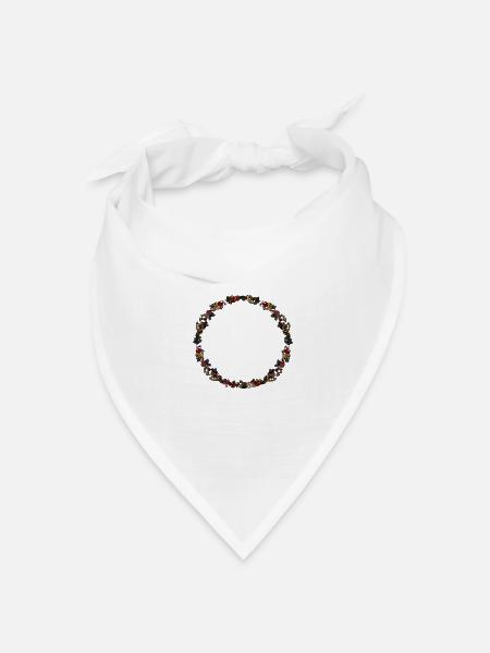 Weihnachten - Bandana Dreieckstuch - Weiß