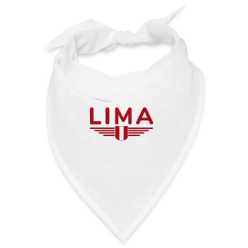 Lima Design – Perus Hauptstadt erleben - Bandana Dreieckstuch - Weiß - Vorne