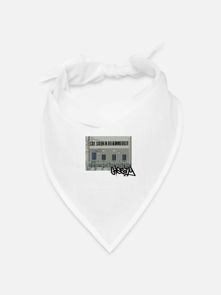Giesing // Illustration - Bandana Dreieckstuch - Weiß