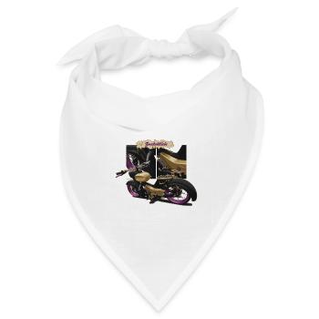 Star (gold) // Illustration - Bandana Dreieckstuch - Weiß - Vorne